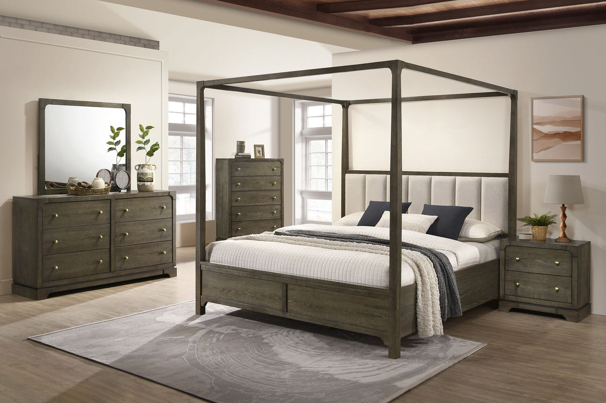 Gran Park 5-drawer Bedroom Chest of Drawers Dark Cocoa - Home Elegance USA