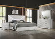 Ives 4-piece Eastern King Bedroom Set White High Gloss - sold by Home Elegance USA