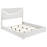 Ives 4-piece Eastern King Bedroom Set White High Gloss - sold by Home Elegance USA