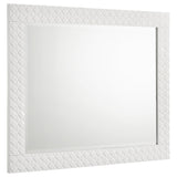Ives 4-piece Eastern King Bedroom Set White High Gloss - sold by Home Elegance USA