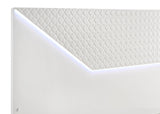 Ives 4-piece Queen Bedroom Set White High Gloss - sold by Home Elegance USA