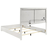 Ives 5-piece Queen Bedroom Set White High Gloss - sold by Home Elegance USA