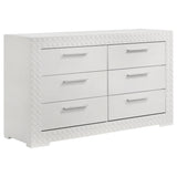 Ives 5-piece Queen Bedroom Set White High Gloss - sold by Home Elegance USA