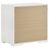 Ives 2-drawer Nightstand Bedside Table White High Gloss - Home Elegance USA
