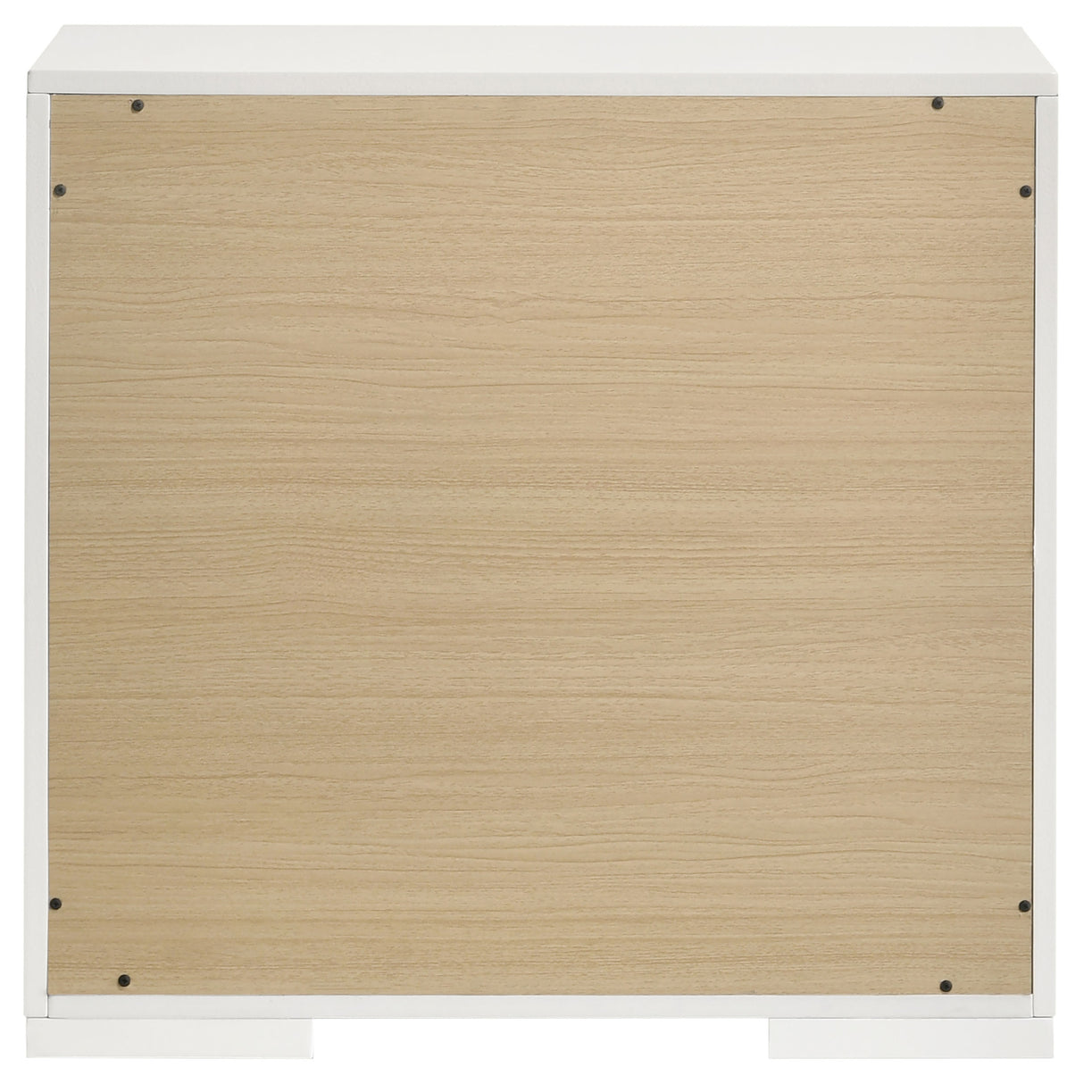 Ives 2-drawer Nightstand Bedside Table White High Gloss - Home Elegance USA