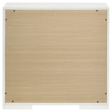 Ives 2-drawer Nightstand Bedside Table White High Gloss - Home Elegance USA