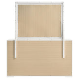 Ives 6-drawer Dresser and Mirror White High Gloss - Home Elegance USA