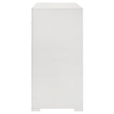 Ives 6-drawer Dresser Cabinet White High Gloss - Home Elegance USA