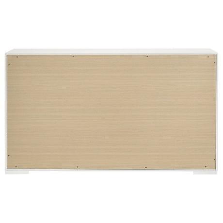 Ives 6-drawer Dresser Cabinet White High Gloss - Home Elegance USA