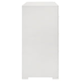 Ives 6-drawer Dresser Cabinet White High Gloss - Home Elegance USA