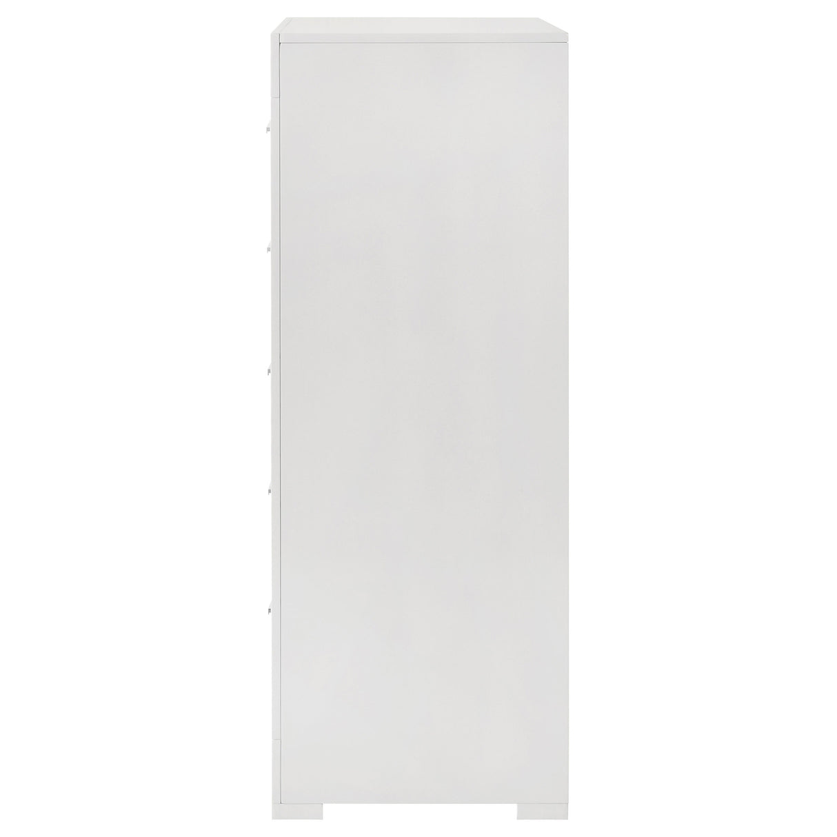 Ives 5-drawer Bedroom Chest of Drawers White High Gloss - Home Elegance USA