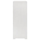 Ives 5-drawer Bedroom Chest of Drawers White High Gloss - Home Elegance USA