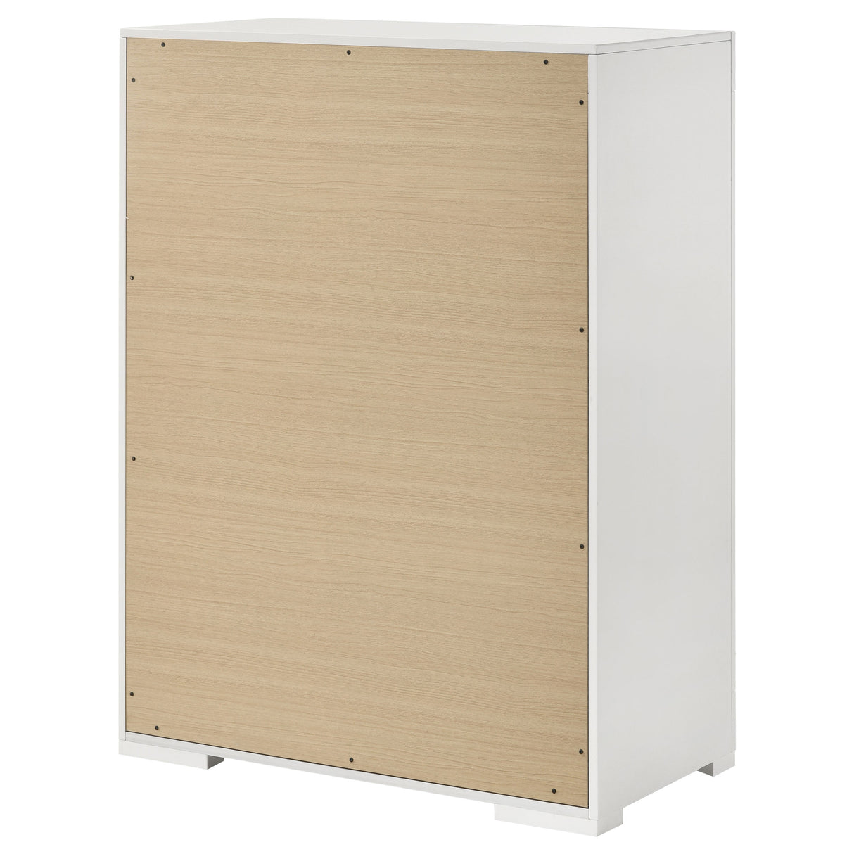 Ives 5-drawer Bedroom Chest of Drawers White High Gloss - Home Elegance USA