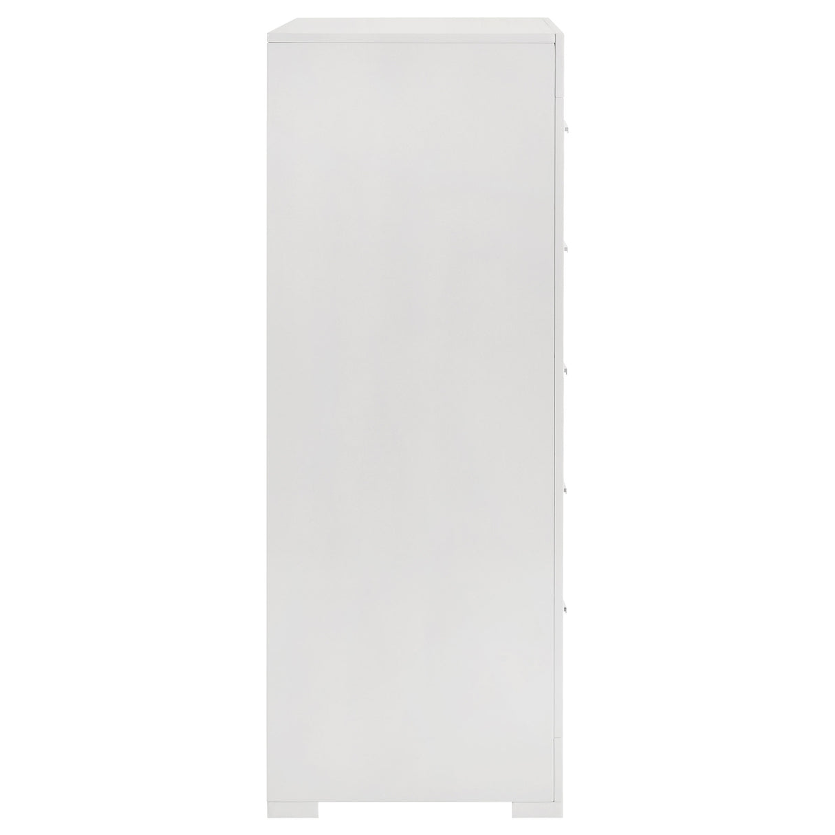 Ives 5-drawer Bedroom Chest of Drawers White High Gloss - Home Elegance USA
