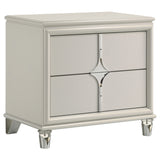Olivia 2-drawer Nightstand Bedside Table Pearl White - Home Elegance USA