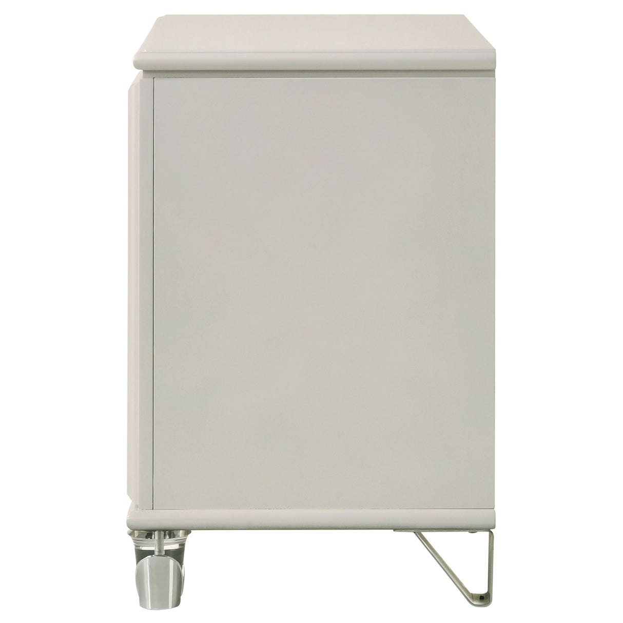 Olivia 2-drawer Nightstand Bedside Table Pearl White - Home Elegance USA