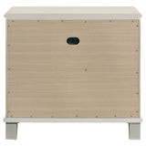 Olivia 2-drawer Nightstand Bedside Table Pearl White - Home Elegance USA