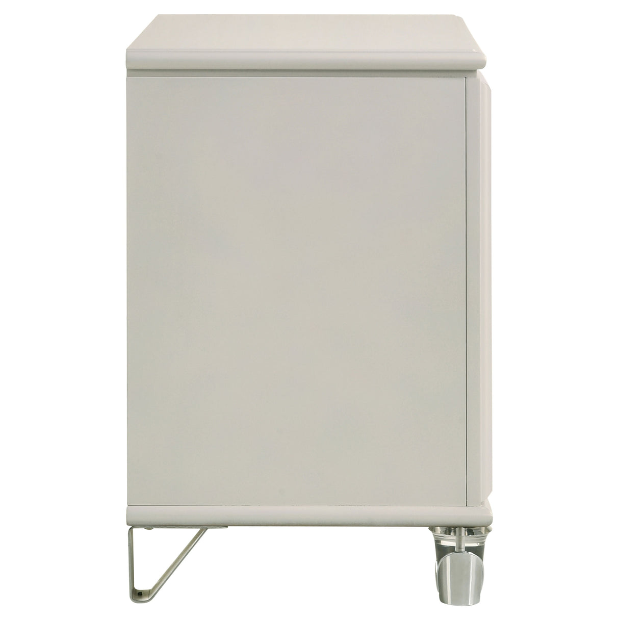 Olivia 2-drawer Nightstand Bedside Table Pearl White - Home Elegance USA