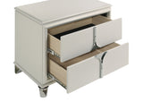 Olivia 2-drawer Nightstand Bedside Table Pearl White - Home Elegance USA
