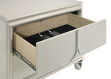 Olivia 2-drawer Nightstand Bedside Table Pearl White - Home Elegance USA