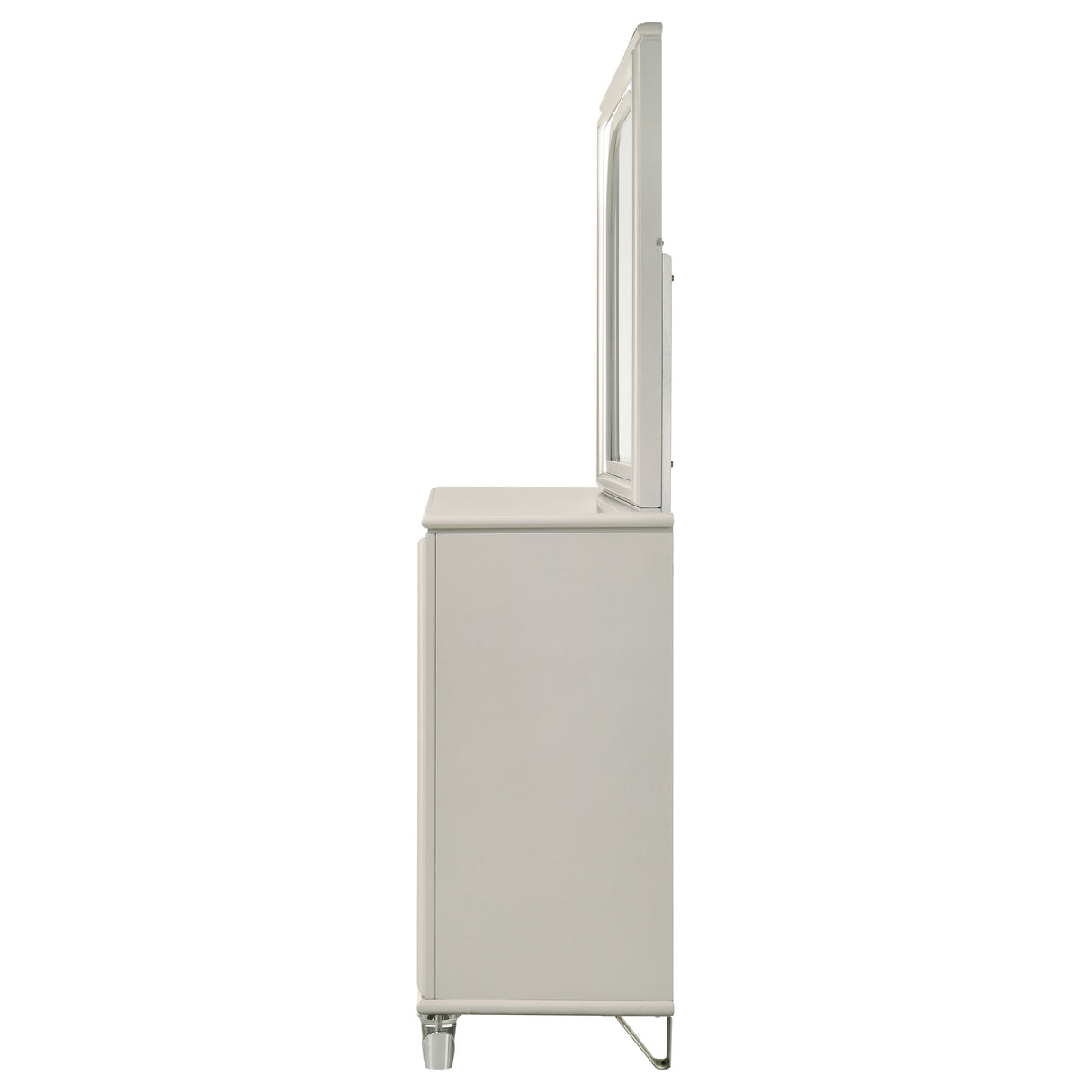 Olivia 6-drawer Dresser and LED Mirror Pearl White - Home Elegance USA
