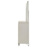 Olivia 6-drawer Dresser and LED Mirror Pearl White - Home Elegance USA