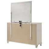 Olivia 6-drawer Dresser and LED Mirror Pearl White - Home Elegance USA