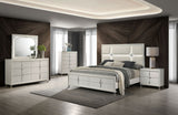 Olivia 6-drawer Dresser and LED Mirror Pearl White - Home Elegance USA