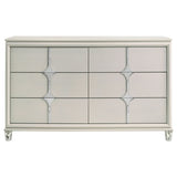 Olivia 6-drawer Dresser Cabinet Pearl White - Home Elegance USA