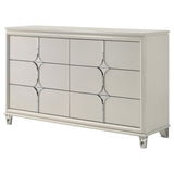 Olivia 6-drawer Dresser Cabinet Pearl White - Home Elegance USA