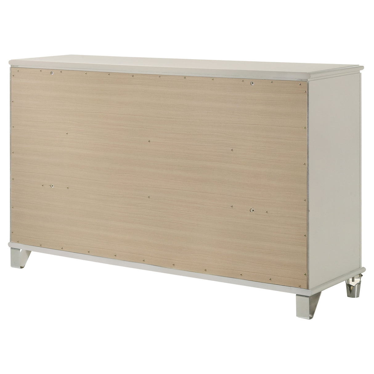 Olivia 6-drawer Dresser Cabinet Pearl White - Home Elegance USA