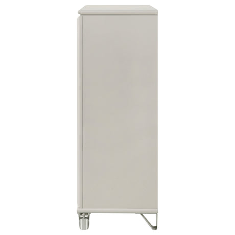 Olivia 5-drawer Bedroom Chest of Drawers Pearl White - Home Elegance USA