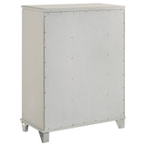 Olivia 5-drawer Bedroom Chest of Drawers Pearl White - Home Elegance USA