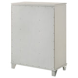 Olivia 5-drawer Bedroom Chest of Drawers Pearl White - Home Elegance USA