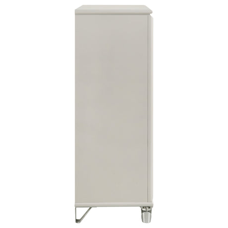 Olivia 5-drawer Bedroom Chest of Drawers Pearl White - Home Elegance USA