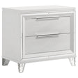 Marmore 2-drawer Nightstand Bedside Table White - Home Elegance USA