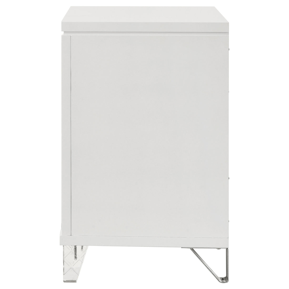 Marmore 2-drawer Nightstand Bedside Table White - Home Elegance USA