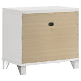 Marmore 2-drawer Nightstand Bedside Table White - Home Elegance USA