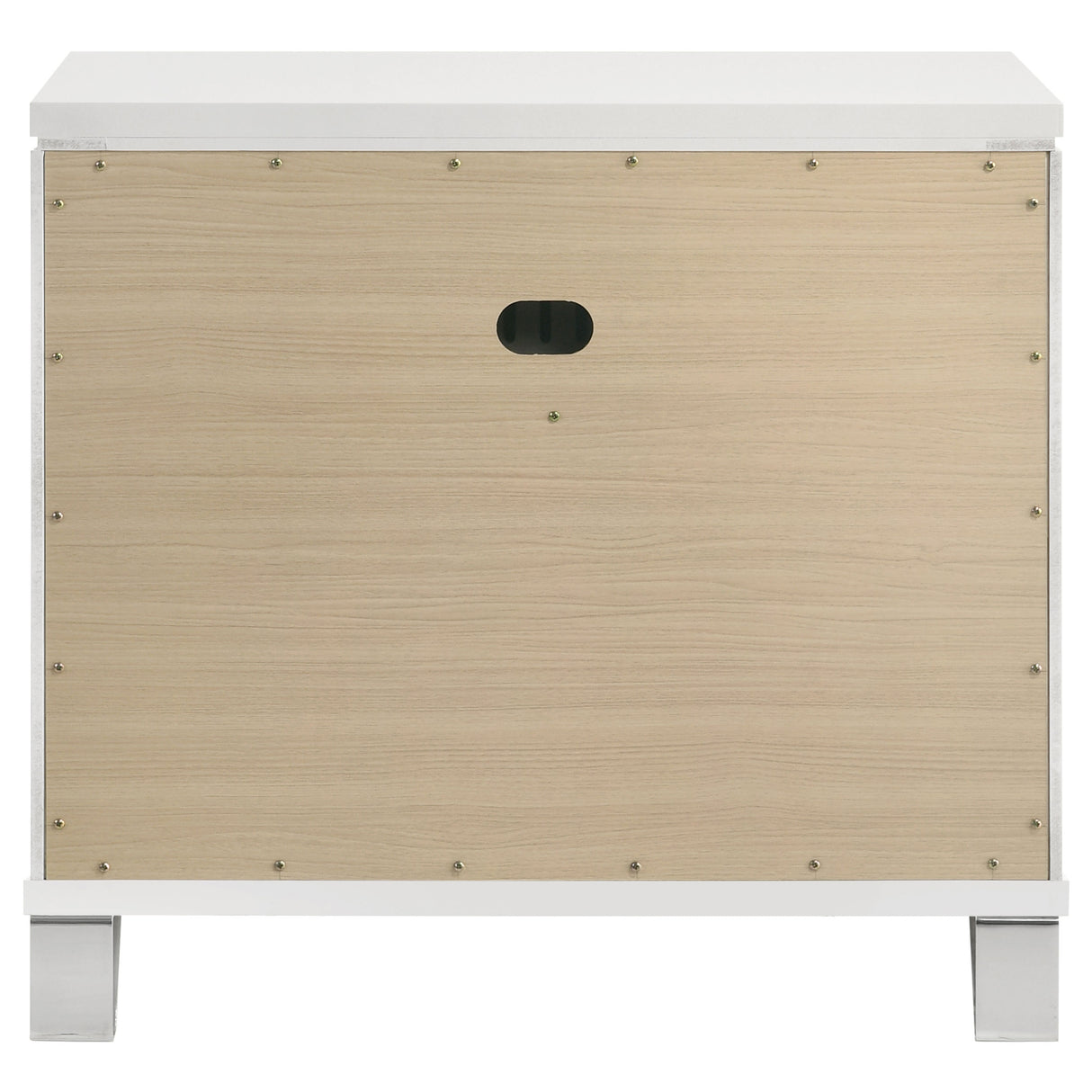 Marmore 2-drawer Nightstand Bedside Table White - Home Elegance USA
