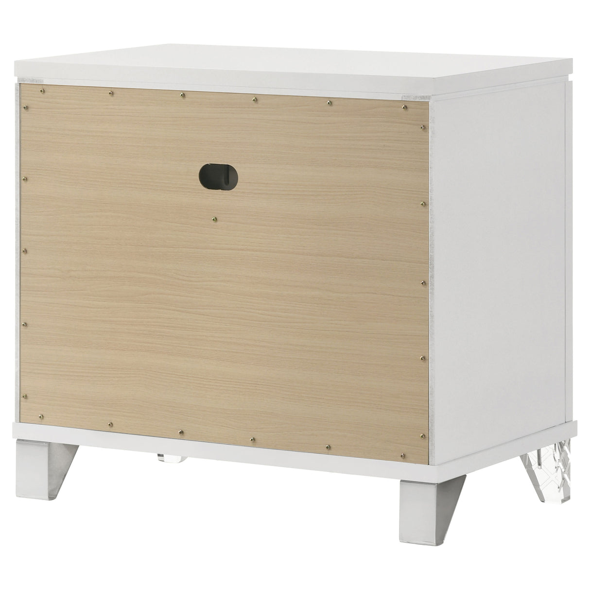 Marmore 2-drawer Nightstand Bedside Table White - Home Elegance USA