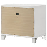 Marmore 2-drawer Nightstand Bedside Table White - Home Elegance USA