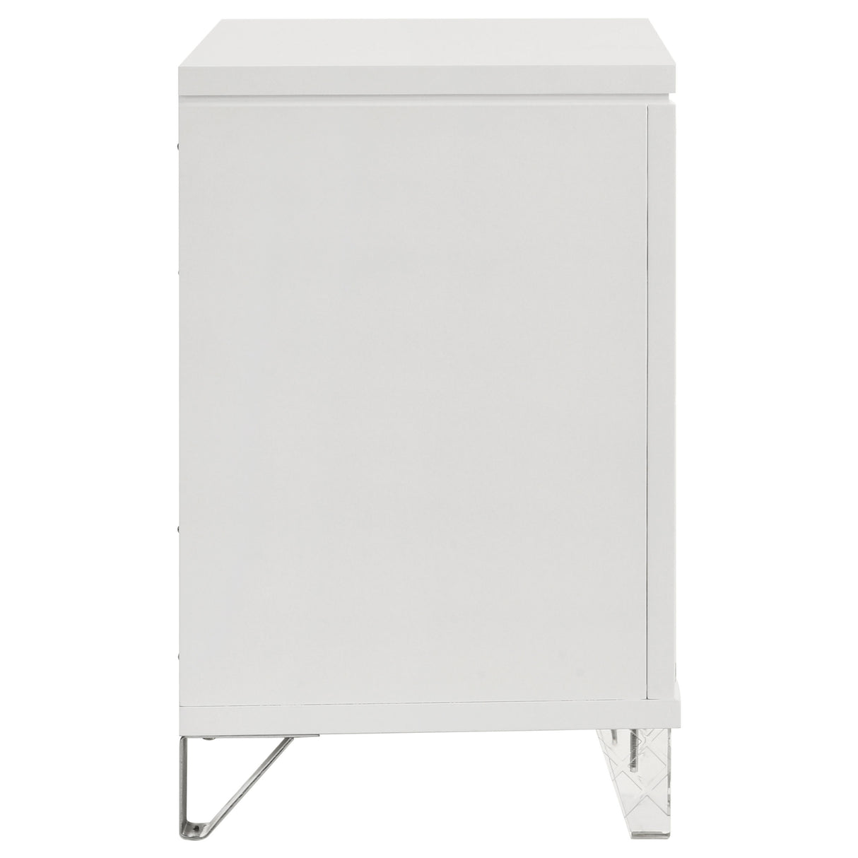 Marmore 2-drawer Nightstand Bedside Table White - Home Elegance USA