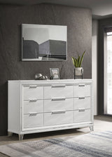 Marmore 9-drawer Dresser Cabinet White - Home Elegance USA