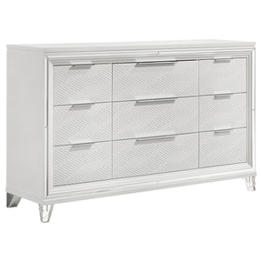 Marmore 9-drawer Dresser Cabinet White - Home Elegance USA