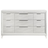 Marmore 9-drawer Dresser Cabinet White - Home Elegance USA