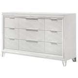 Marmore 9-drawer Dresser Cabinet White - Home Elegance USA