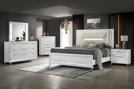 Marmore 9-drawer Dresser Cabinet White - Home Elegance USA