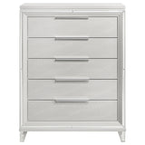 Marmore 5-drawer Bedroom Chest of Drawers White - Home Elegance USA