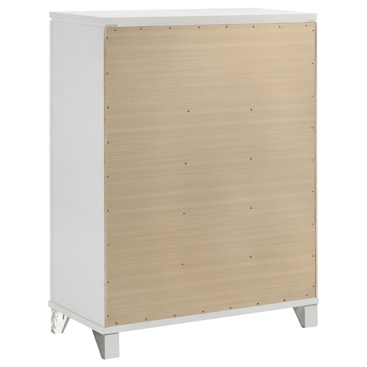 Marmore 5-drawer Bedroom Chest of Drawers White - Home Elegance USA