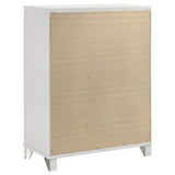 Marmore 5-drawer Bedroom Chest of Drawers White - Home Elegance USA